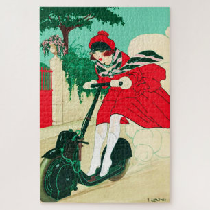 Puzzle Fille sur un scooter par Alberto Fabio Lorenzi