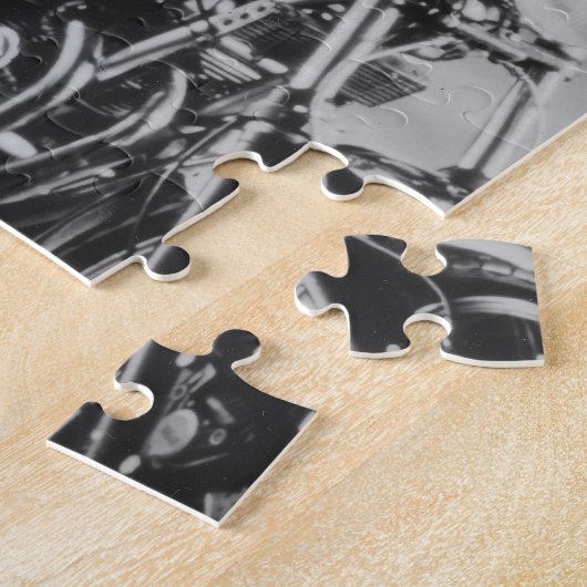 Puzzle Fille sur une moto (Côté)