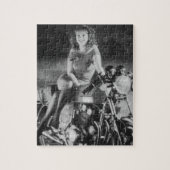 Puzzle Fille sur une moto (Vertical)