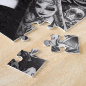 Puzzle Fille tatouée alternative Old School (Côté)