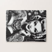 Puzzle Fille tatouée alternative Old School (Horizontal)
