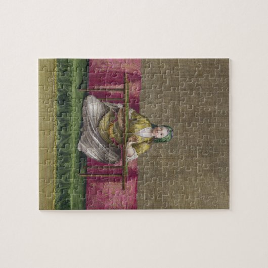 Puzzle Fille turque, brodant, XVIIIème siècle (engravin (Horizontal)