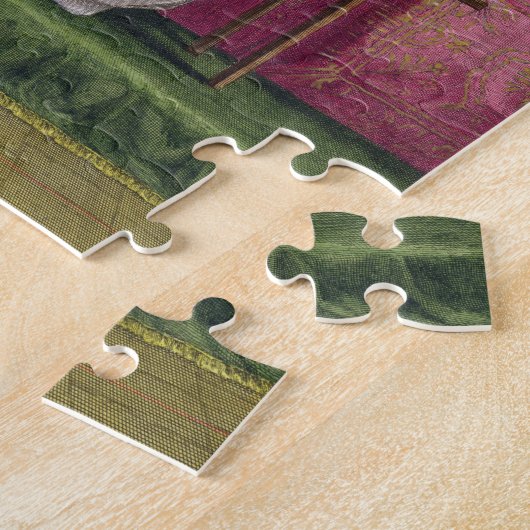 Puzzle Fille turque, brodant, XVIIIème siècle (engravin (Côté)