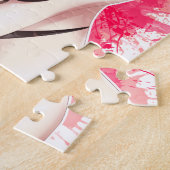 Puzzle Fille velue de bikini de cheveux blonds (Côté)