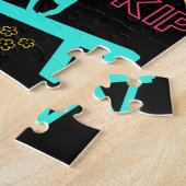 Puzzle Filles colorées Gymnastique Glossaire Typographie (Côté)