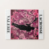 Puzzle Filles crosse Coeurs Roses flottants (Horizontal)