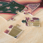 Puzzle Filles de football vintages (Côté)