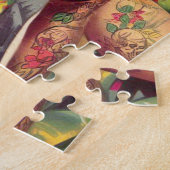 Puzzle Filles encrées rétro (Côté)