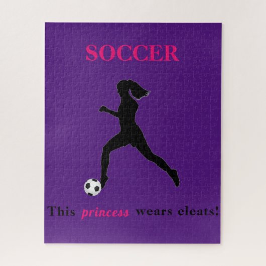 Puzzle Filles Football - Cette princesse porte des seins (Vertical)