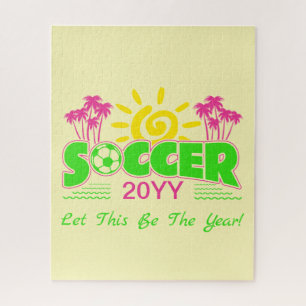 Puzzle Filles Football Sunshine Palm Trees