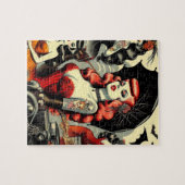 Puzzle Filles gothiques tatouées mignonnes rétro (Horizontal)