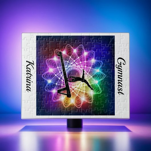 Puzzle Filles Gymnaste Balance poutre personnalisée