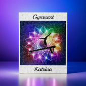 Puzzle Filles Gymnaste Balance poutre personnalisée