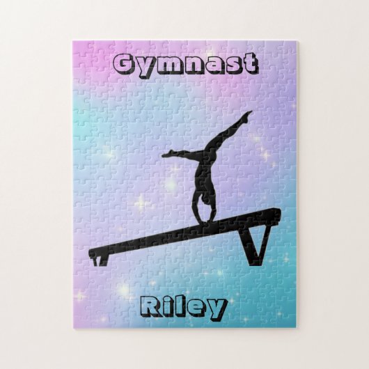 Puzzle Filles Gymnaste Gymnastique Balayage (Vertical)