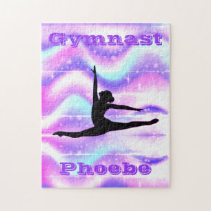 Puzzle Filles Gymnastique violette