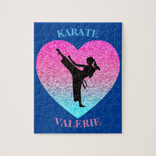 Puzzle Filles Karate Blue