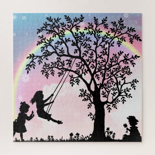 Puzzle Filles s'amusant (Vertical)
