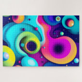 Puzzle Fils Abstraits colorés - Art Moderne (Horizontal)