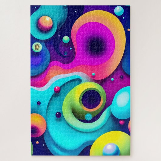 Puzzle Fils Abstraits colorés - Art Moderne (Vertical)