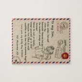 Puzzle Fils d'amour | Lettre À Ma Fille Vous Aime Bébé Ga (Horizontal)