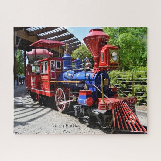 Puzzle Fils d'anniversaire. Puzzle. (Horizontal)