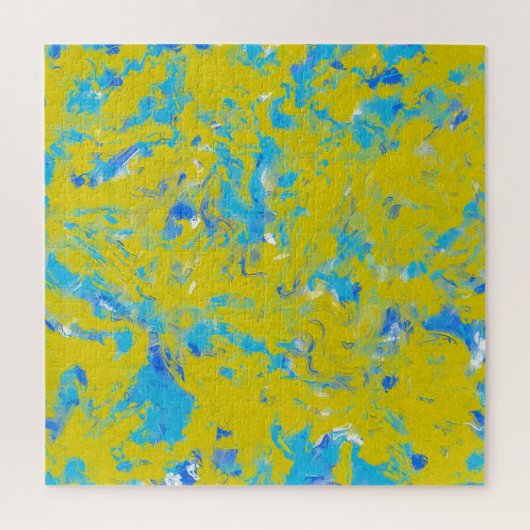 Puzzle Fils jaunes, bleus et blancs (Vertical)