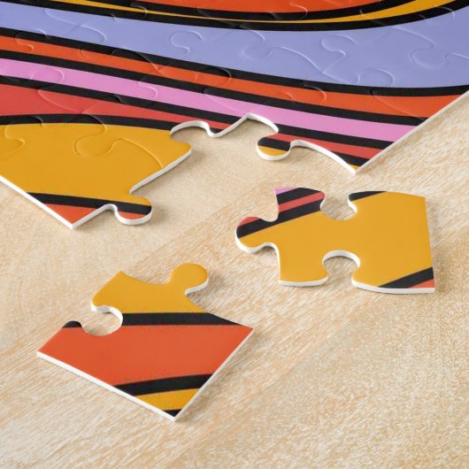 Puzzle Fils psychédéliques rétro Hippie (Côté)