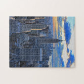 Puzzle Fin de l'après-midi NYC Skyline à l'approche du co (Horizontal)
