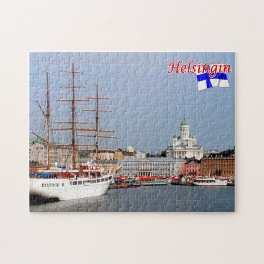 Puzzle Finlande - Helsinki - Helsingfors - (Horizontal)
