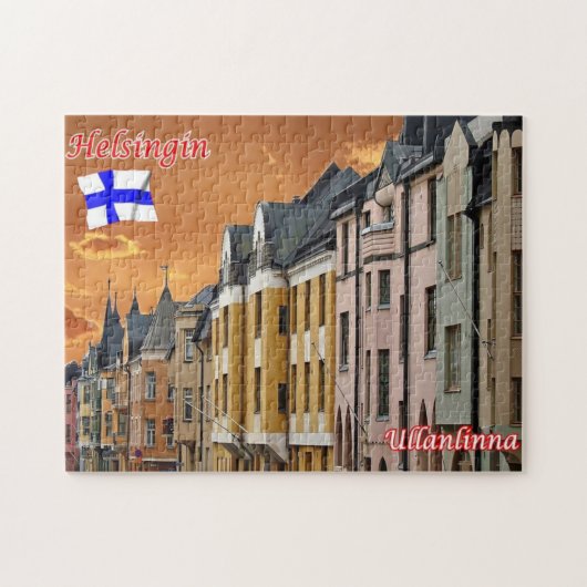 Puzzle Finlande - Helsinki - Helsingfors - (Horizontal)