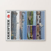 Puzzle Finlande - Helsinki - Helsingfors - I Love - (Horizontal)