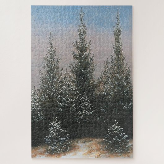 Puzzle Fir Trees in the Snow (1828) - Friedrich (Vertical)