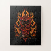 Puzzle Fire owl (Vertical)