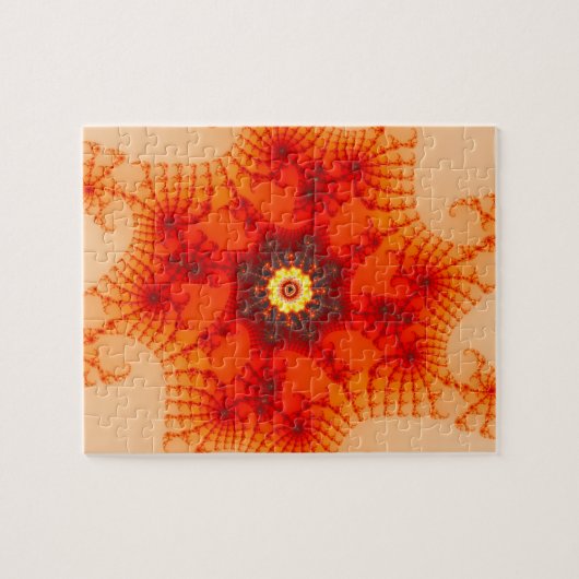 Puzzle Fire Web - Art fractal (Horizontal)