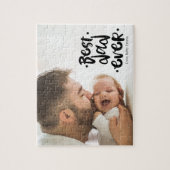Puzzle First Father’s Day Custom Photo Gift From Baby (Vertical)