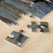 Puzzle First goose to fly, geese on lake Arrowhead (Côté)
