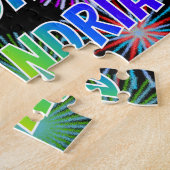 Puzzle First Name "ALEXANDRIA", Fun "HAPPY BIRTHDAY" (Côté)