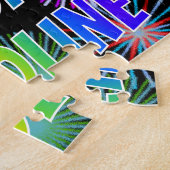 Puzzle First Name "CAROLINE", Fun "HAPPY BIRTHDAY" (Côté)