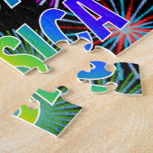 Puzzle First Name "JESSICA", Fun "HAPPY BIRTHDAY" (Côté)