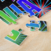 Puzzle First Name "OLIVIA", Fun "HAPPY BIRTHDAY" (Côté)