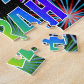 Puzzle First Name "SARAH", Fun "HAPPY BIRTHDAY" (Côté)