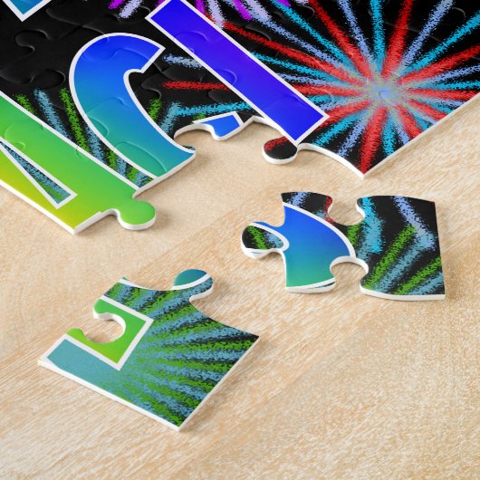 Puzzle First Name "TRACI", Fun "HAPPY BIRTHDAY" (Côté)