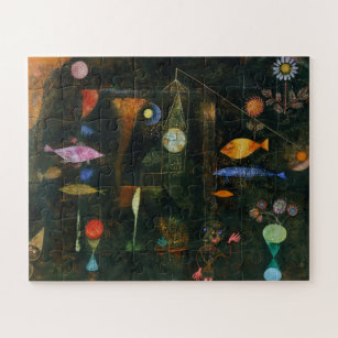 Puzzle Fish Magic, Paul Klee Art Abstrait