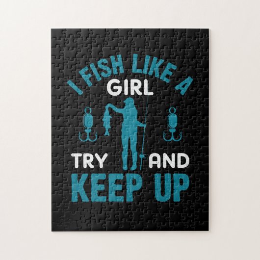Puzzle Fisher Je Pêche Comme Une Fille (Vertical)