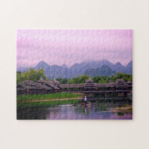 Puzzle Fisherman & Sunset - Paysages célèbres /Chine