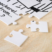 Puzzle Fishmonger chante sur Mackerel Cartoon (Côté)