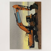 Puzzle Fissure et tracteur jaunes Boucle mobile à Hythe (Vertical)