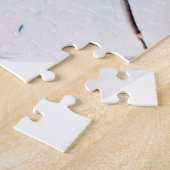 Puzzle Fissures Abstraites en bleu jaune vert (Côté)