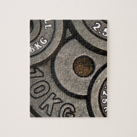 Puzzle Fitness Black Gym Weights (Vertical)