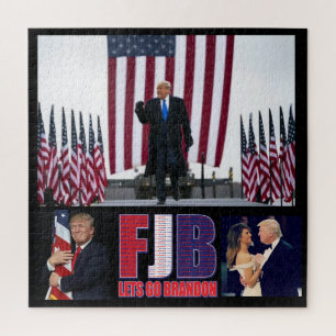 Puzzle FJB - Lets Go Brandon - Président Trump